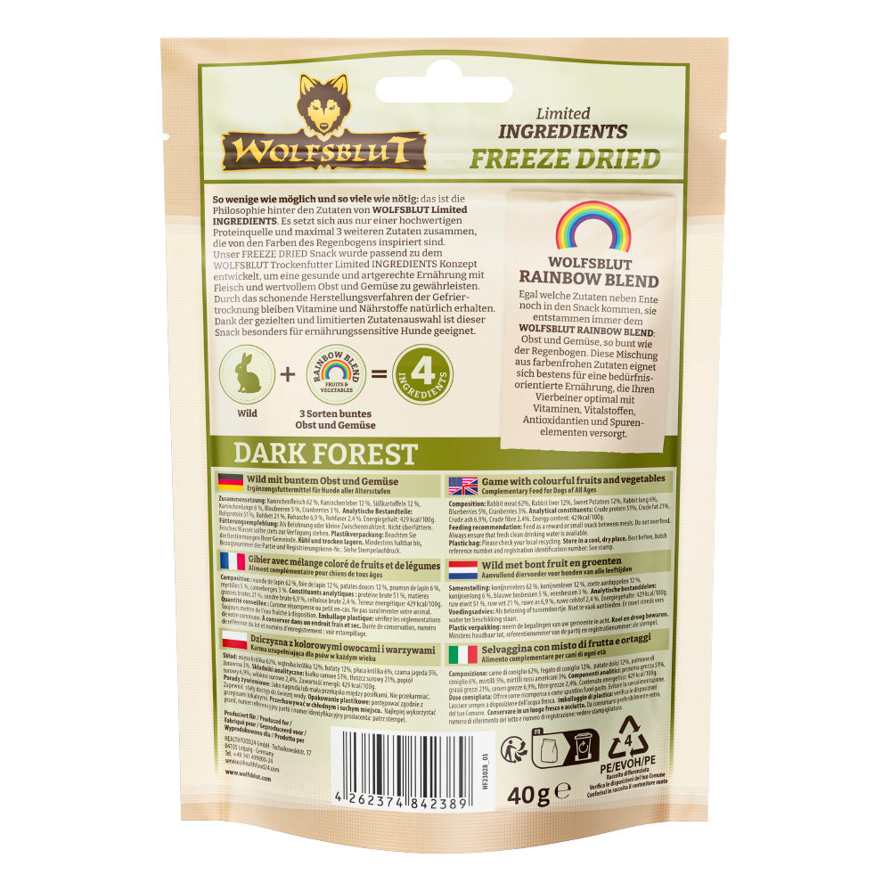 Freeze Dried Limited Ingredients Dark Forest - Villibráð40g
