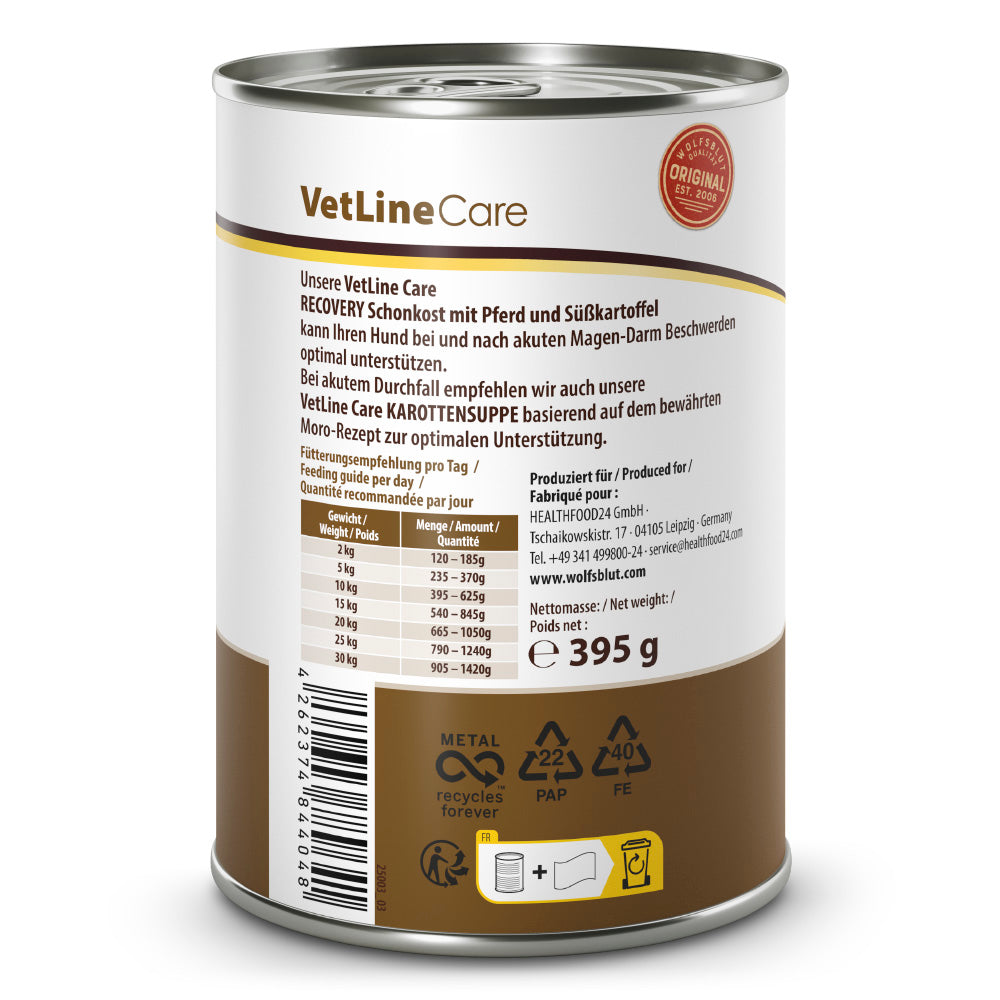 VetLine Care Recovery - Hrossakjöt 395g