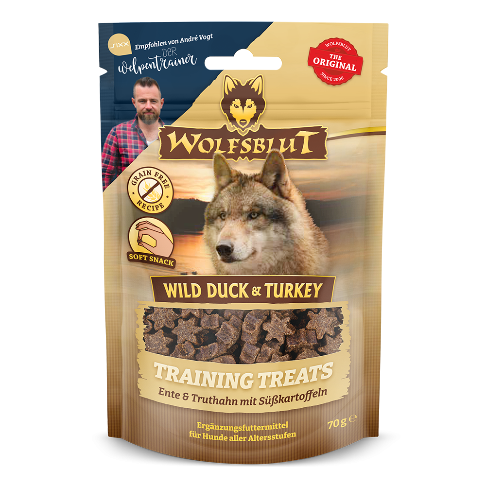 Wolfsblut Wild Duck Training Treats - Önd og kalkúnn 70g