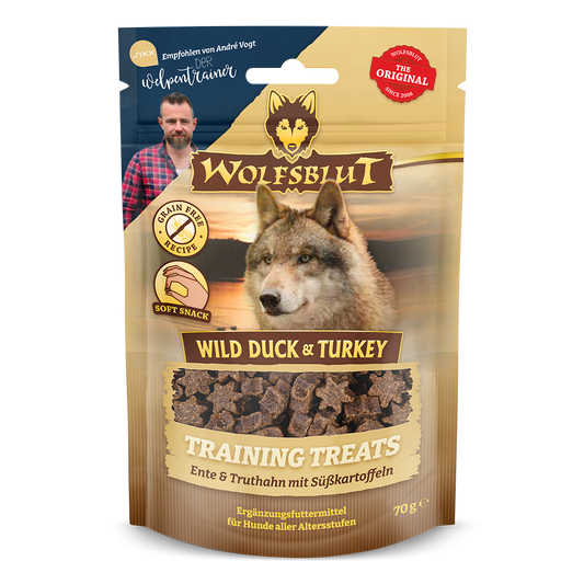 Wolfsblut Wild Duck Training Treats - Önd og kalkúnn 70g
