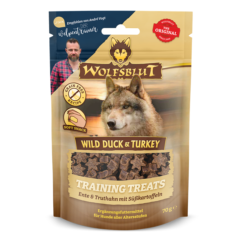 Wolfsblut Wild Duck Training Treats - Önd og kalkúnn 70g