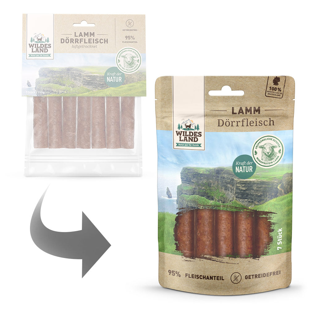 Wildes Land 95% Meat Sticks - Lamb 3 stk.