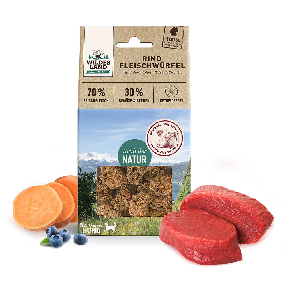 Wildes Land Meat Cubes - Nautakjöt 100g