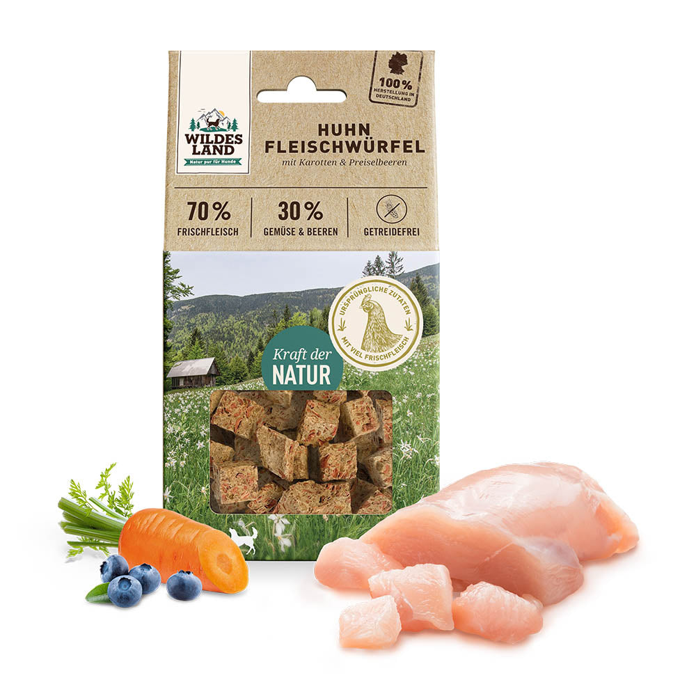 Wildes Land Meat Cubes - Kjúklingur 100g