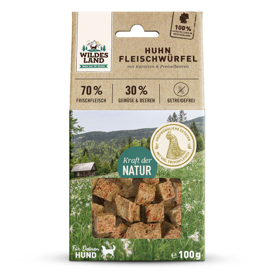 Wildes Land Meat Cubes - Kjúklingur 100g
