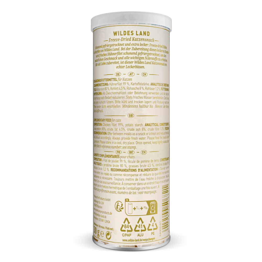 Wildes Land Freeze Dried - 99% Kjúklingur 30g
