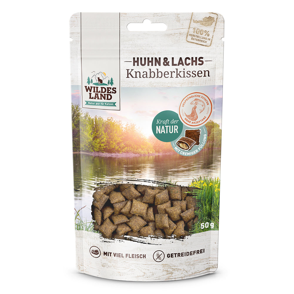 Wildes Land Crunchy & Soft - Kjúklingur og Lax 50g