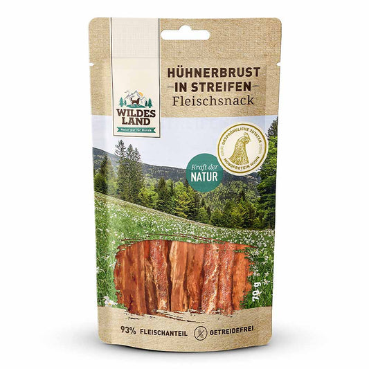 Wildes Land Kjúklingabringa í ræmum 70g