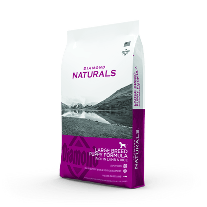 Diamond Naturals Large Breed hvolpa- og fullorðinsfóður - Lamb 15kg