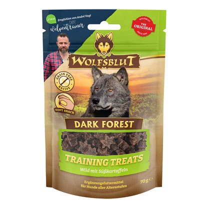 Wolfsblut Dark Forest Training Treats - Dádýr og sætar kartöflur 70g