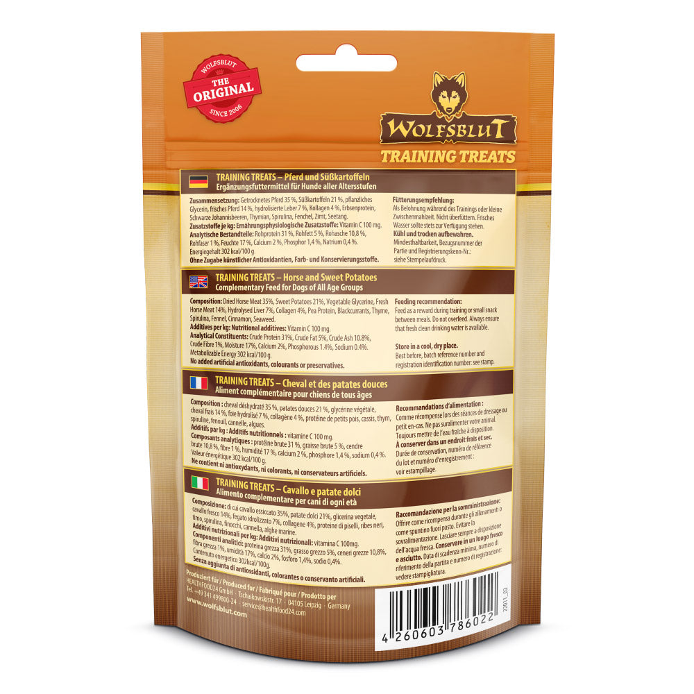 Wolfsblut Wide Plain Training Treats - Hrossakjöt 70g