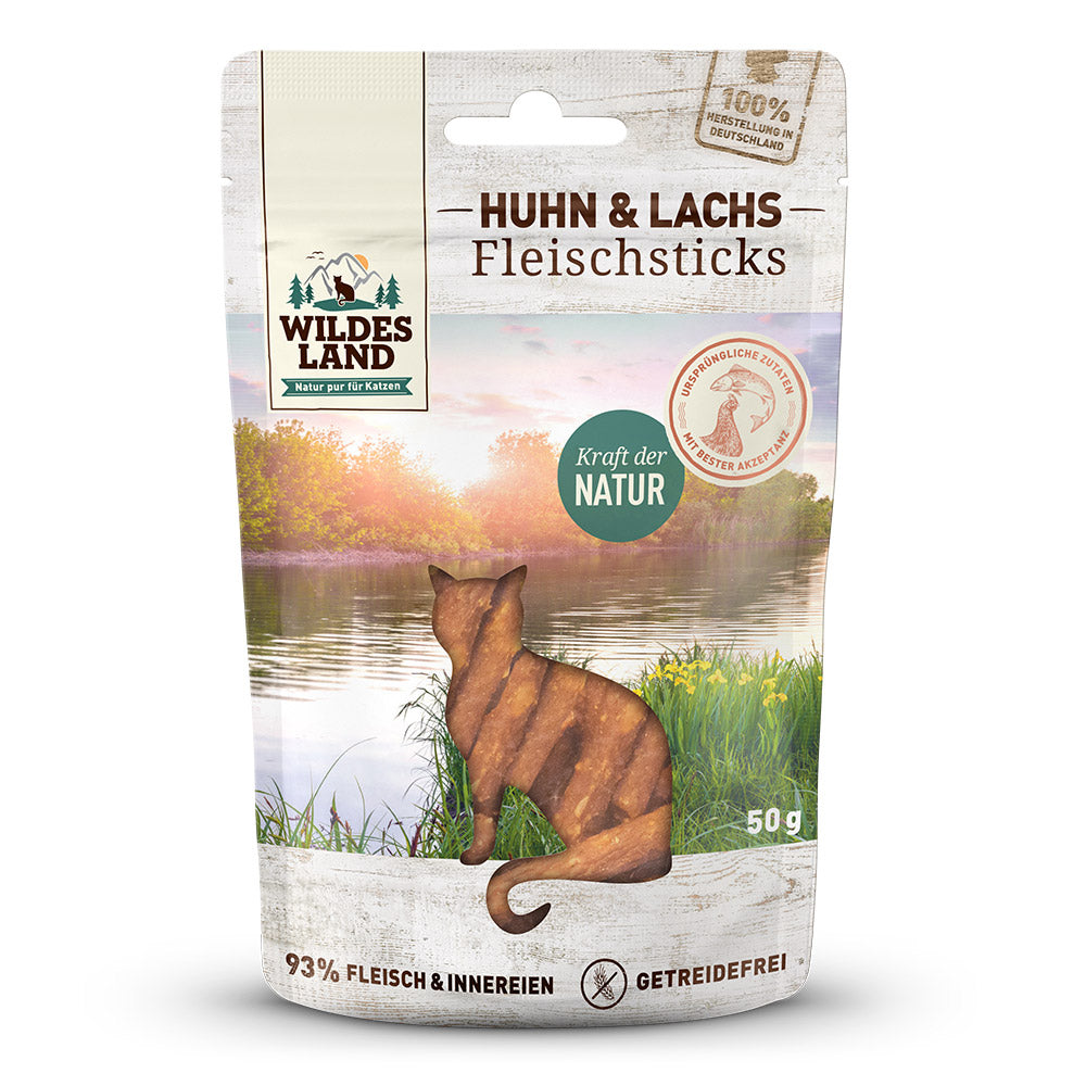 Wildes Land Pure Sticks - Kjúklingur og Lax 50g