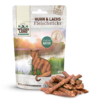 Wildes Land Pure Sticks - Kjúklingur og Lax 50g