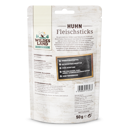 Wildes Land Pure Sticks - Kjúklingur 50g