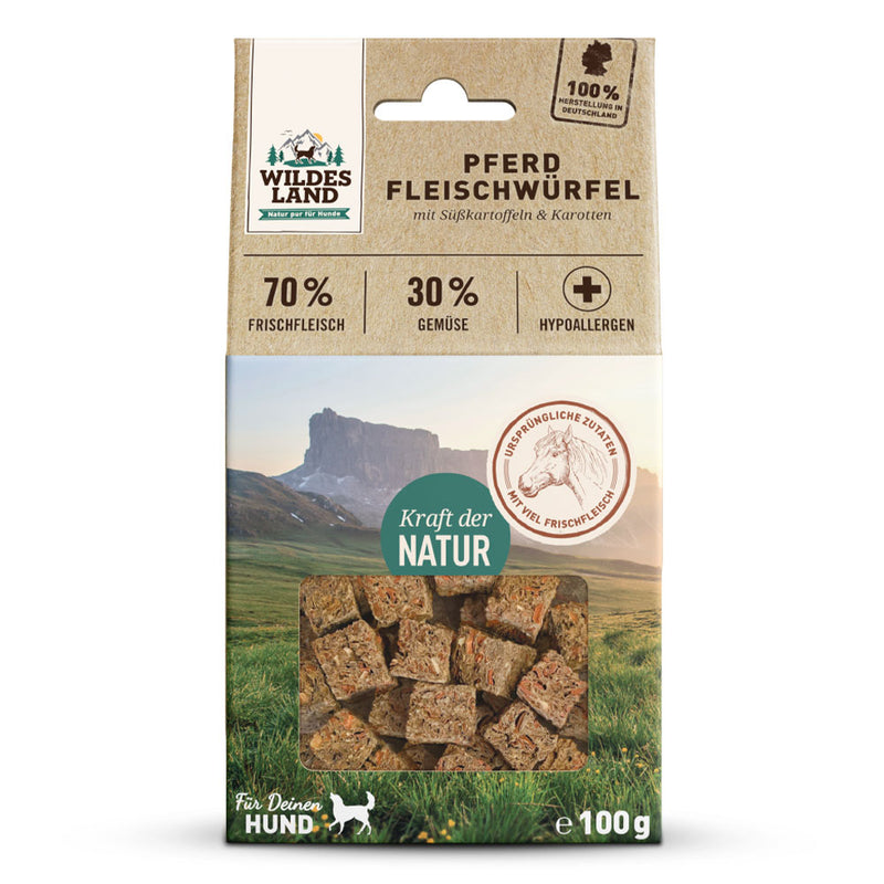 Wildes Land Meat Cubes - Hrossakjöt 100g