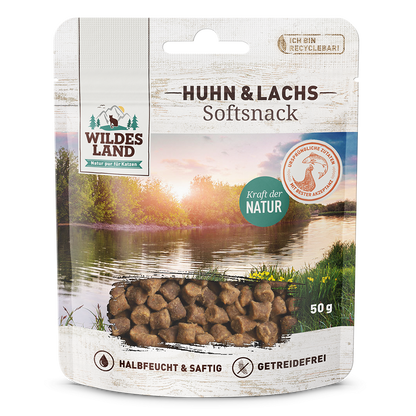 Wildes Land Soft Snack - Kjúklingur & Lax 50g