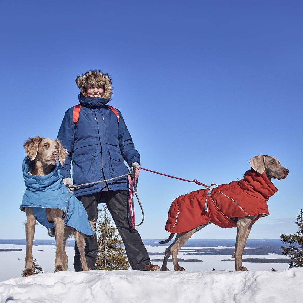 Extreme Warmer jakki ECO í litnum Cinnamon — nærmynd af efni og smáatriðum